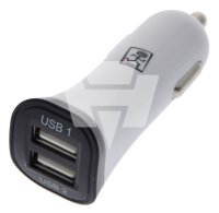 2GO KFZ-Ladegerät Dual-USB 12V/24V weiß / 2GO / Multimedia/USB